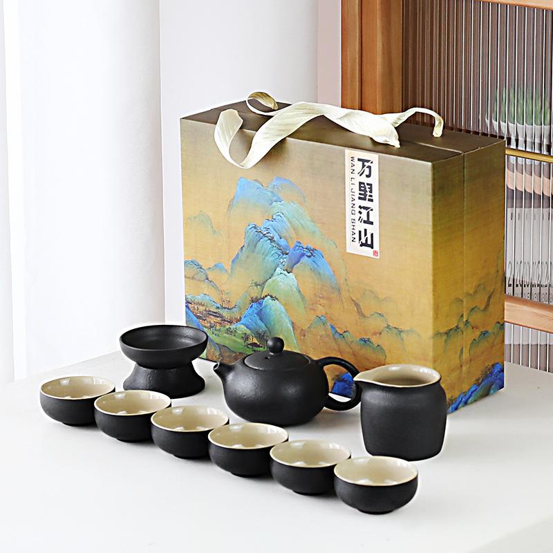 中国茶器セット 中国茶器 茶器 急須セット 湯呑み 汝窯 開運グッズ 景