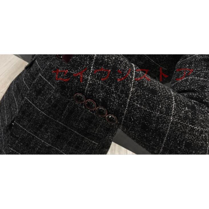 メンズスーツセット ジャケット+ベスト+パンツ スーツ3点セット メンズスーツセット ジャケット+ベスト+パンツ スーツ3点セット