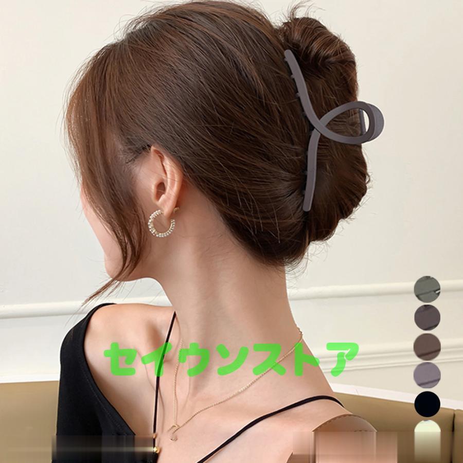 2個入り ヘアクリップ 大きめ ヘアアクセサリー レディース