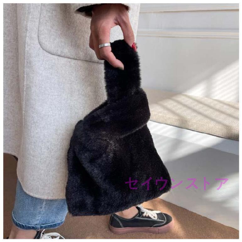 ファーバッグ レディース ミニバッグ ハンドバッグ ムートン バケツバッグ ふわふわ ボア 秋 冬 モコモコ お出かけ お洒落 可愛い 量軽 冬 | ブランド登録なし | 12