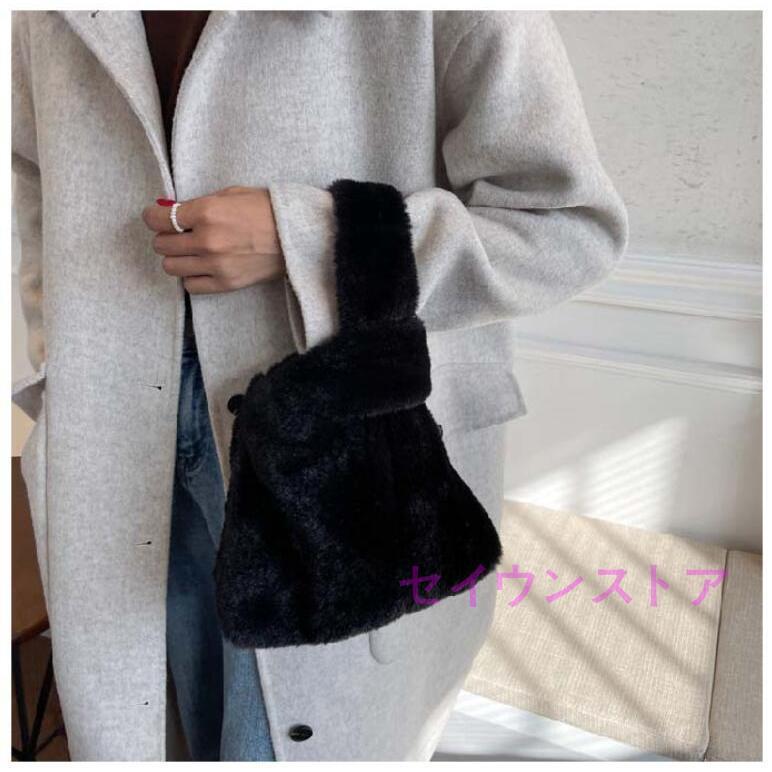 ファーバッグ レディース ミニバッグ ハンドバッグ ムートン バケツバッグ ふわふわ ボア 秋 冬 モコモコ お出かけ お洒落 可愛い 量軽 冬 | ブランド登録なし | 13