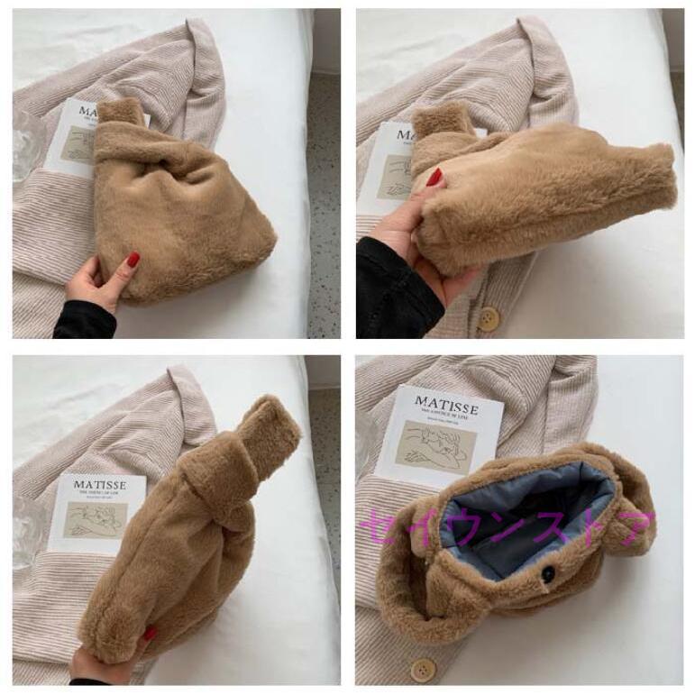 ファーバッグ レディース ミニバッグ ハンドバッグ ムートン バケツバッグ ふわふわ ボア 秋 冬 モコモコ お出かけ お洒落 可愛い 量軽 冬 | ブランド登録なし | 14