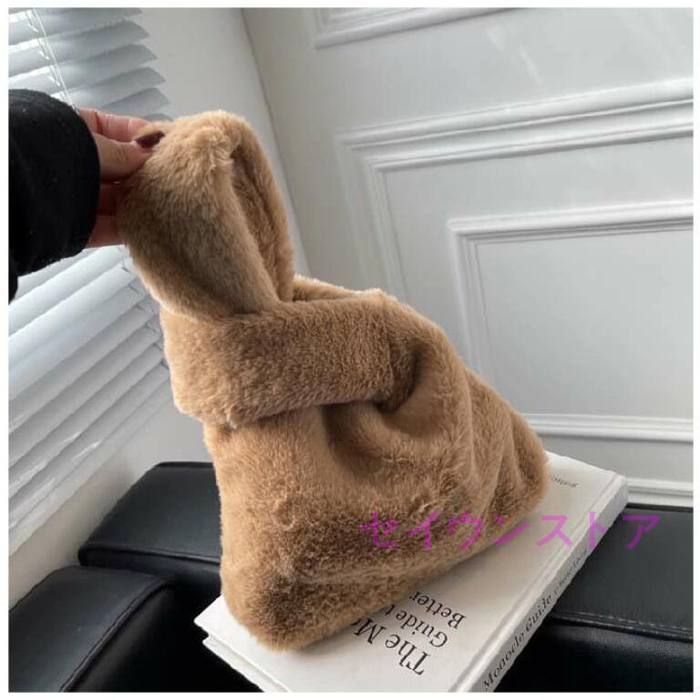 ファーバッグ レディース ミニバッグ ハンドバッグ ムートン バケツバッグ ふわふわ ボア 秋 冬 モコモコ お出かけ お洒落 可愛い 量軽 冬 | ブランド登録なし | 02