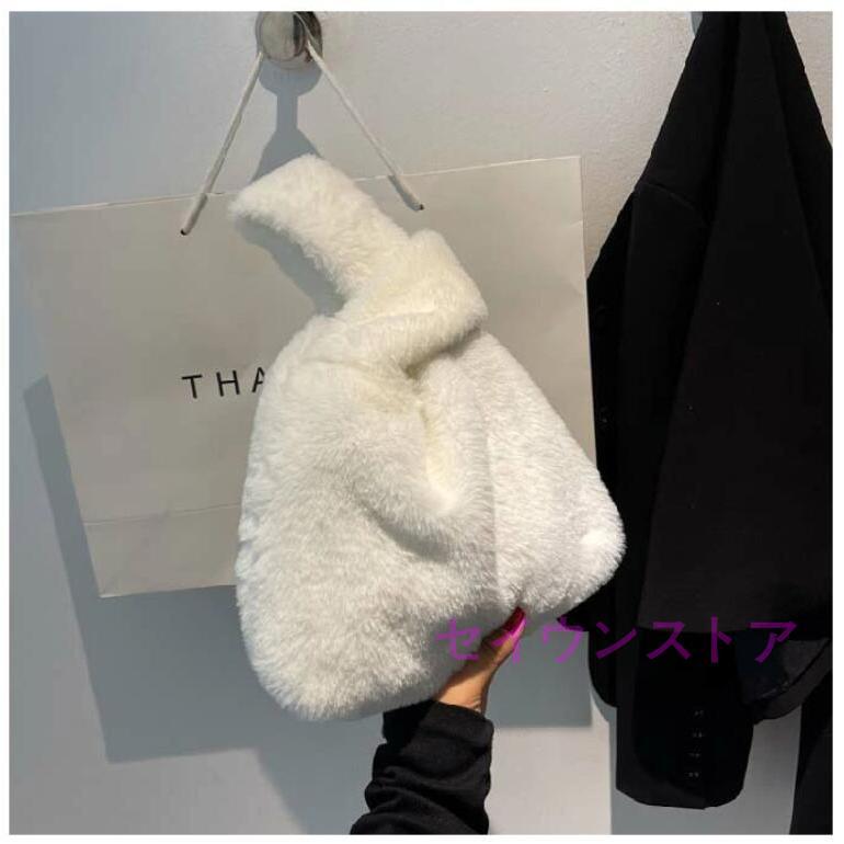 ファーバッグ レディース ミニバッグ ハンドバッグ ムートン バケツバッグ ふわふわ ボア 秋 冬 モコモコ お出かけ お洒落 可愛い 量軽 冬 | ブランド登録なし | 06