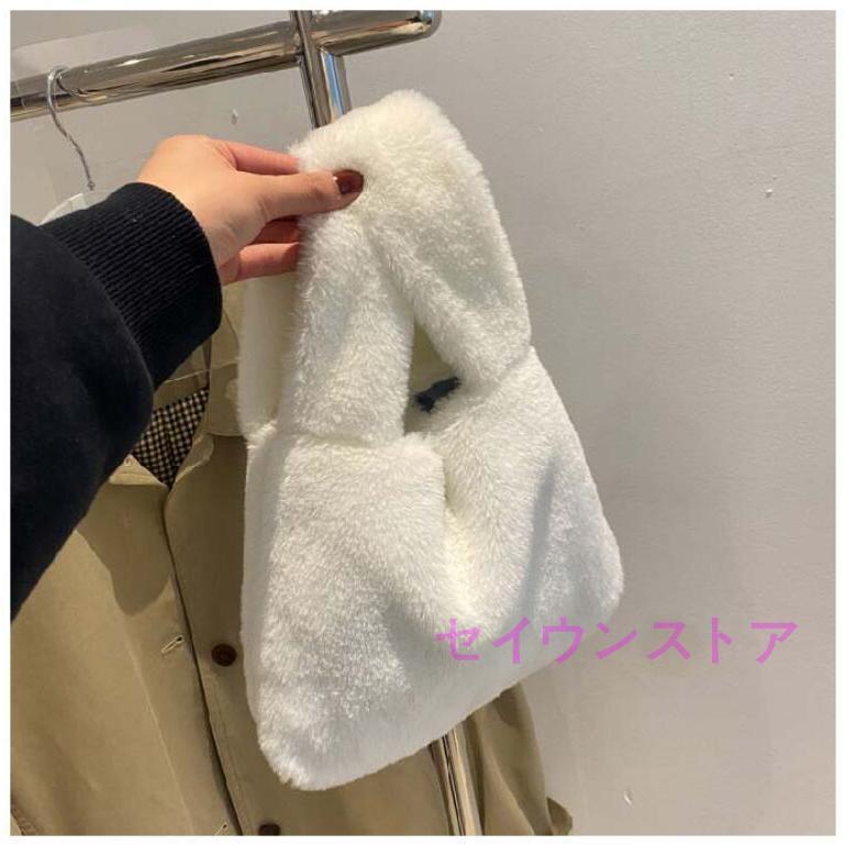 ファーバッグ レディース ミニバッグ ハンドバッグ ムートン バケツバッグ ふわふわ ボア 秋 冬 モコモコ お出かけ お洒落 可愛い 量軽 冬 | ブランド登録なし | 07