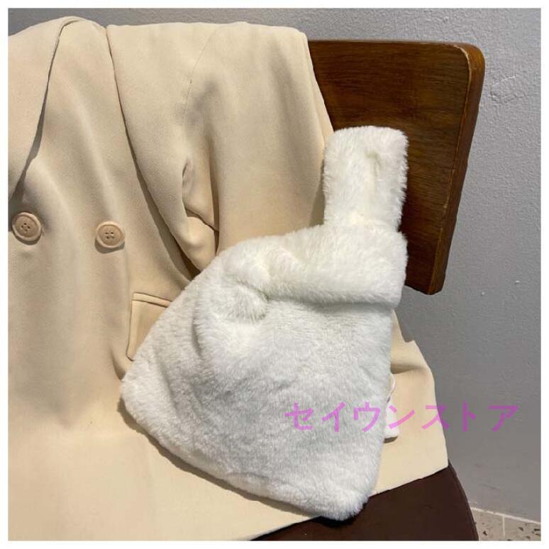 ファーバッグ レディース ミニバッグ ハンドバッグ ムートン バケツバッグ ふわふわ ボア 秋 冬 モコモコ お出かけ お洒落 可愛い 量軽 冬 | ブランド登録なし | 08