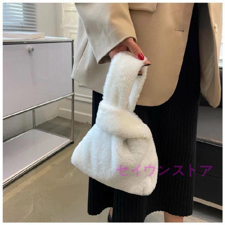 ファーバッグ レディース ミニバッグ ハンドバッグ ムートン バケツバッグ ふわふわ ボア 秋 冬 モコモコ お出かけ お洒落 可愛い 量軽 冬 | ブランド登録なし | 09