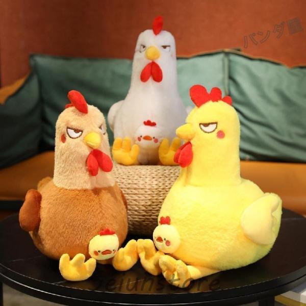 ニワトリのぬいぐるみ