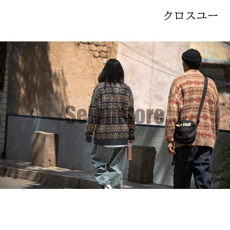 ニットセーター メンズレディース 長袖 クルーネックセーター ニットセーター メンズレディース 長袖 クルーネックセーター