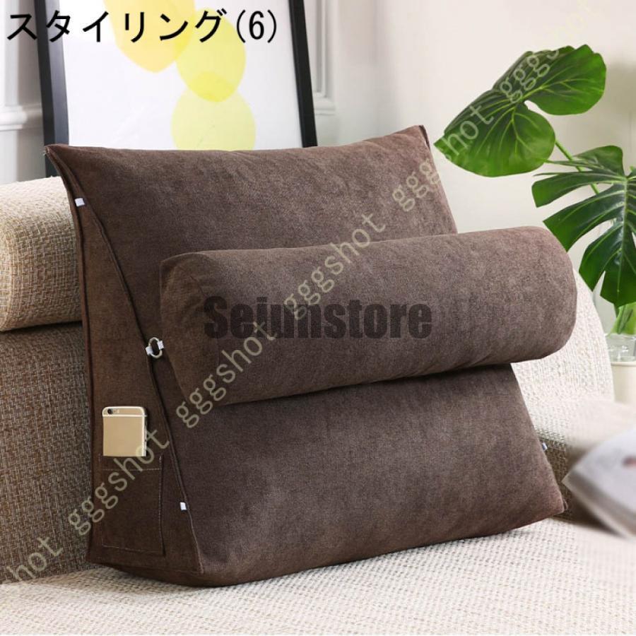 ★スタンダードMiniクッションbrown 背もたれ クッション ベッド ベッドの上 背もたれクッション