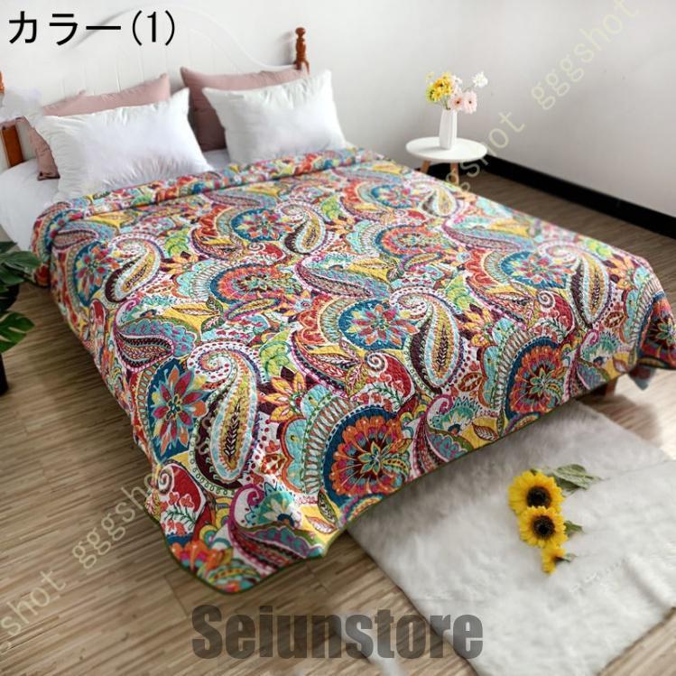 高品質　キルト　ペットスプレッド　刺繍　掛け布団　枕カバー　ダブル　未使用品 Amazon.co.jp: 3 ピース キングサイズ パッチワーク キルト