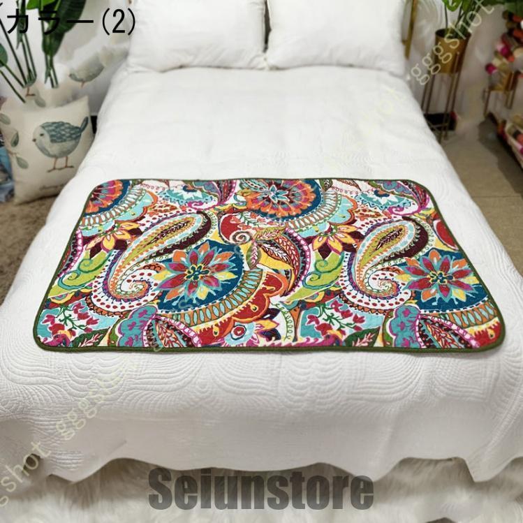 ベッドカバーセミダブルハンドメイド ドールベッド 四角つなぎのベッドカバー - 日がな一日 手仕事