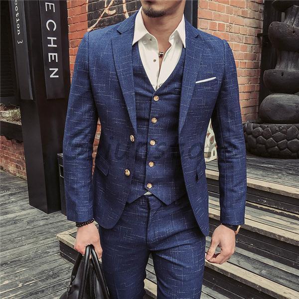 3ピーススーツ メンズ 2つボタン スリーピース スーツ ベスト付き