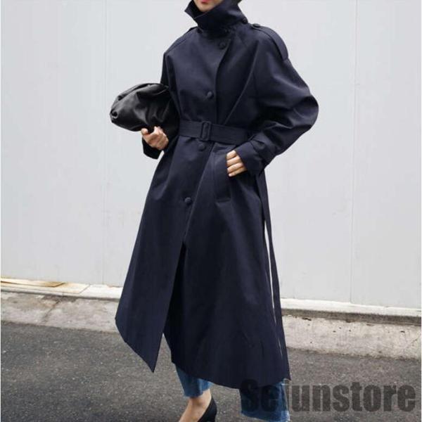 レンチコート レディース スプリングコート ロングコート ビジネス