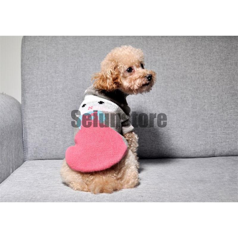 犬服 秋冬 セーター 犬 子犬 ニットセーター 暖かいかわいい グレー S Amazon | ZUNEA 犬服 秋冬 ニット セーター 小型犬 おしゃれ