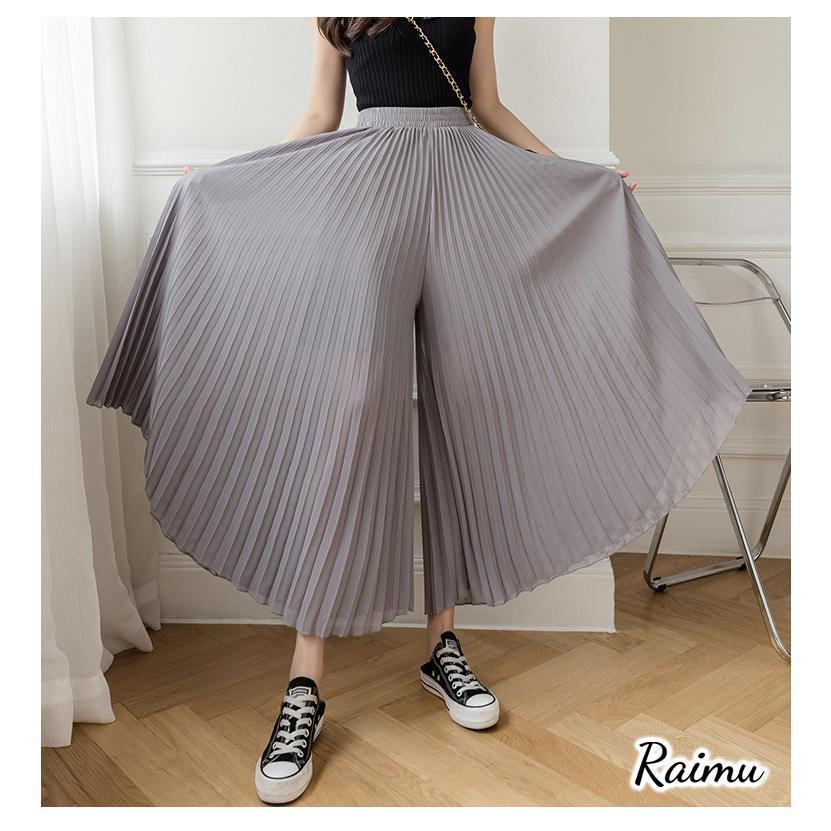 シフォンプリーツワイドパンツ レディース ワイドパンツ シフォンプリーツワイドパンツ レディース ワイドパンツ