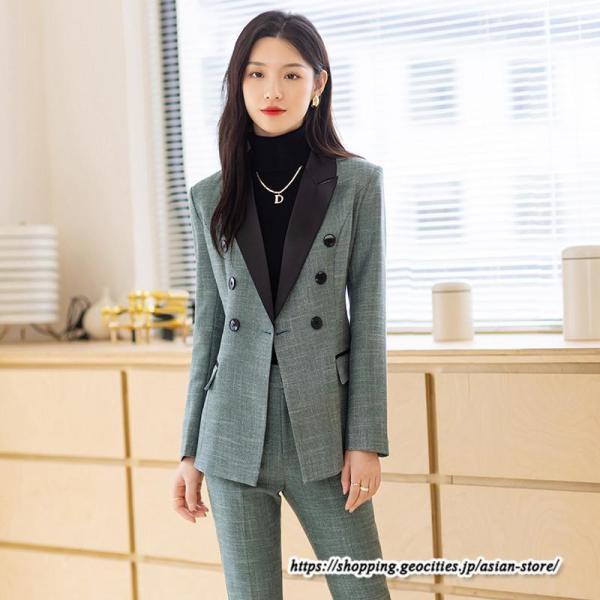 スーツ レディース パンツスーツ ビジネス リクルート OL テーラード