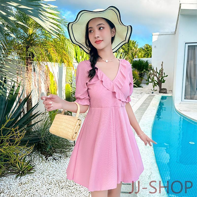 水着 体型カバー レディース ぽっちゃり ママ ワンピース水着 大きい