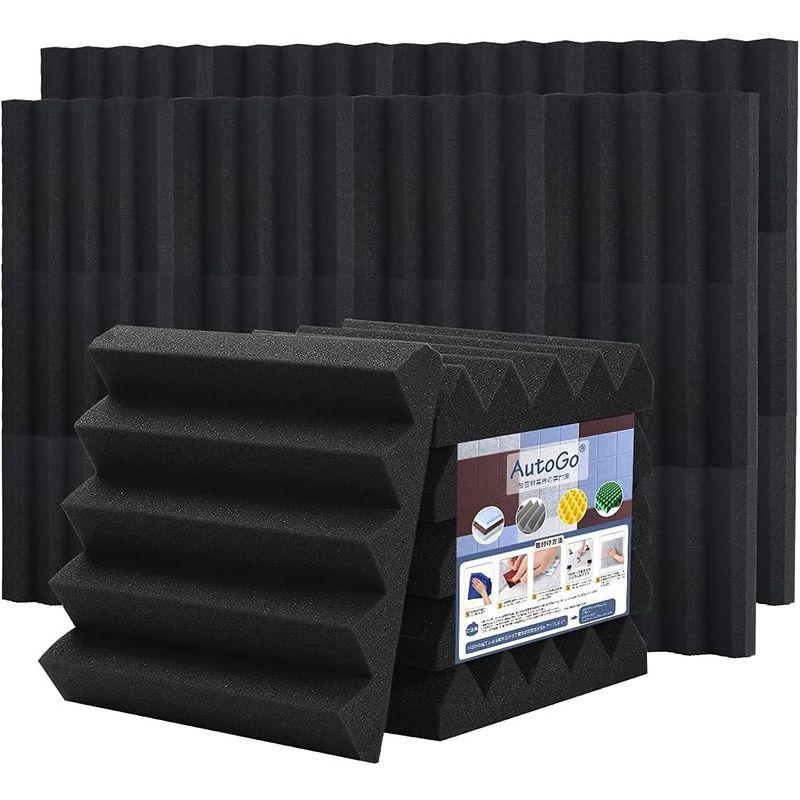 LINECY　防音シート　壁　ウレタンフォー　防音材　両面テープ付属　25×25×5cm　騒音　消音　吸音材　室内装飾　防音　楽器　吸音対策