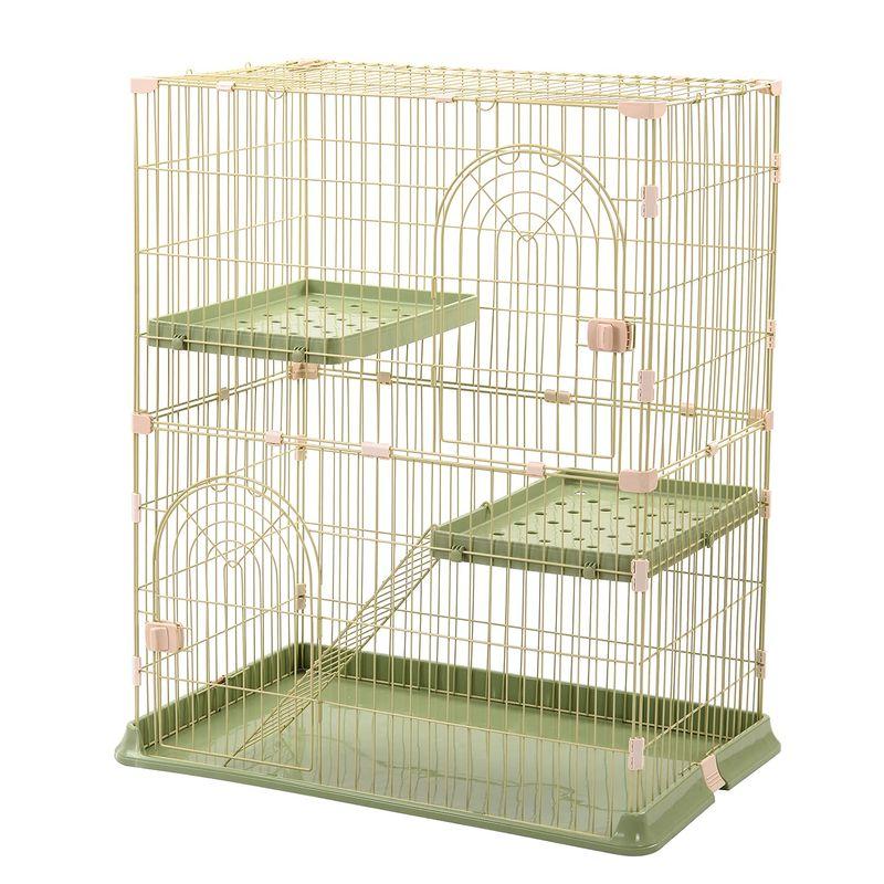おしゃれ 猫 ケージ キャットケージ 2段 猫ゲージ おしゃれ キャット