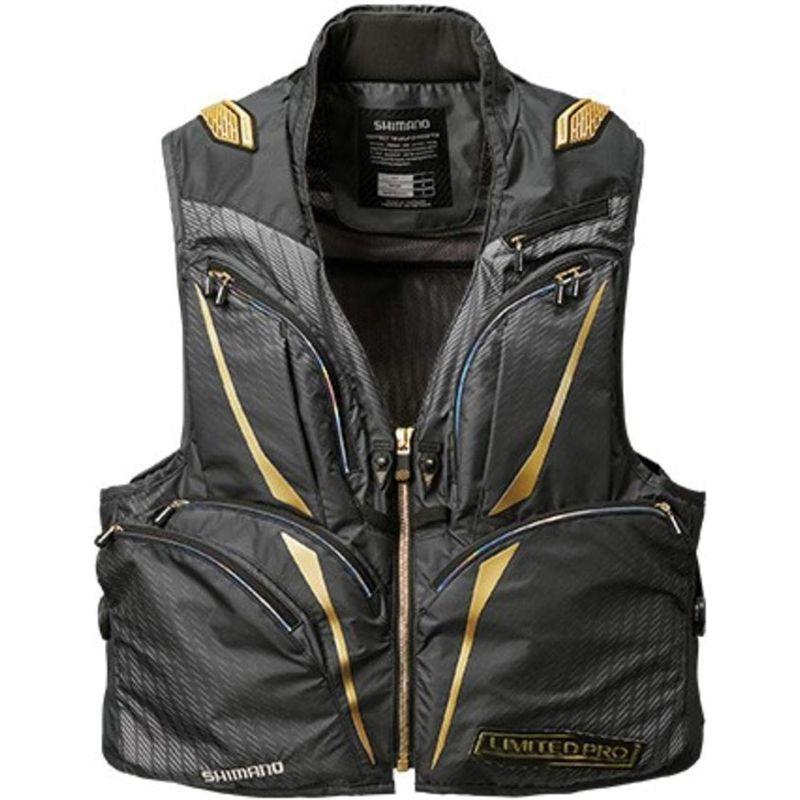 シマノ　リミテッドプロ鮎ベスト　ブラック　３Ｌ シマノ ≪'25年3月新商品！≫ リミテッド プロ 2WAYベスト VE