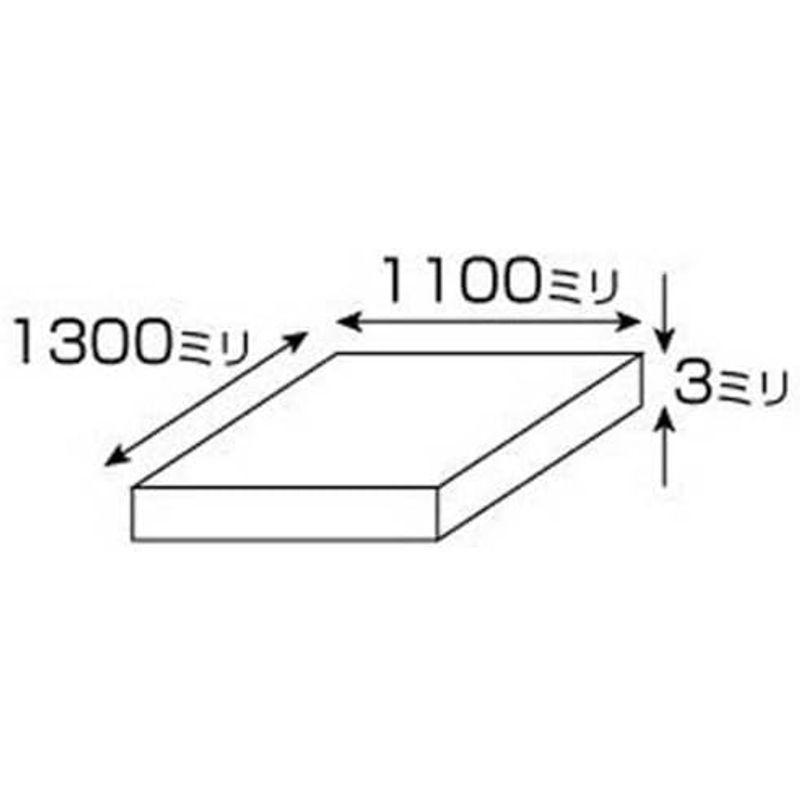 光　アクリル　透明　3×1100×1300mm　A000-3UL