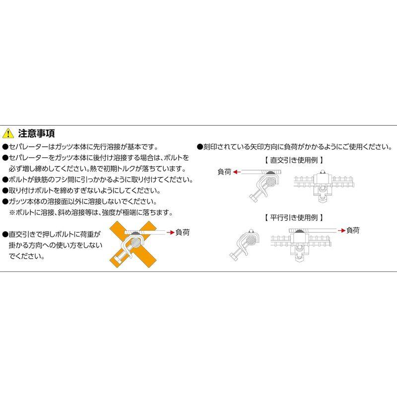 国元商会　KS　ガッツ32W(100個入)　型枠工事用セパレーター取付金物