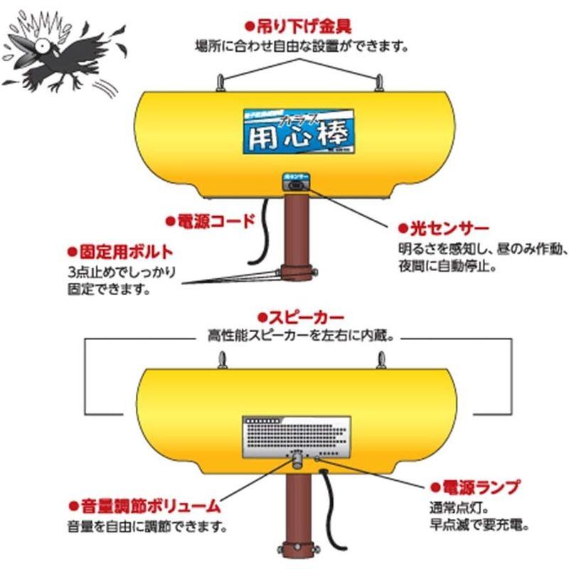 協和テクノ　カラス用心棒(KRS-100)　バッテリー使用タイプ　カラス専用防除機