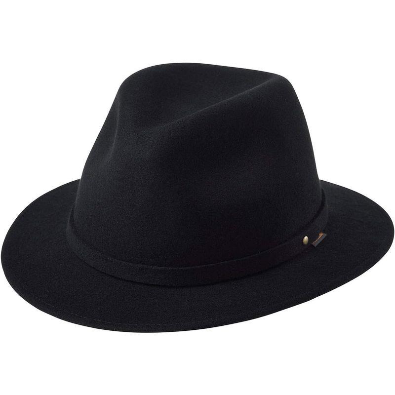 【デッドストック】ステットソン　ハット　59　ブラック ステットソン PACKABLE HAT（パッカブルハット） Black 59サイズ | ME