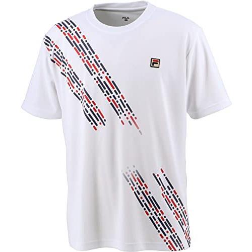 春新作の [フィラ XL ホワイト メンズ VM5548 ゲームシャツ テニスシャツ テニス] 半袖