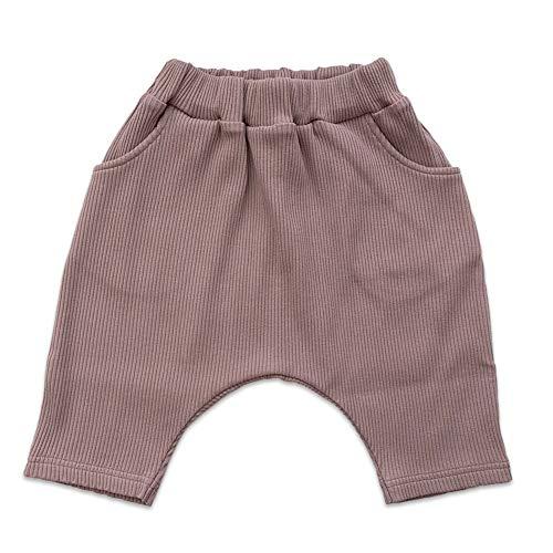 【Aenak】 七分丈 サルエルリブパンツ サルエルパンツ 男児 女児 男女兼用 男の子 女の子 入園準備 保育園企画 お着換え楽々 70 80 90 95