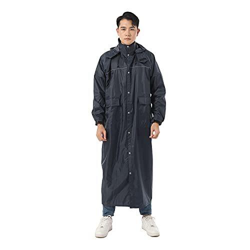 激安 自転車 男女兼用 メンズ レインコート Liebe Freie 雨具 2xl ネイビー 収納袋付き 多機能 リュック対応 防風 防水 ロング丈 ポンチョ レインポンチョ Hakunamatatagrill Com