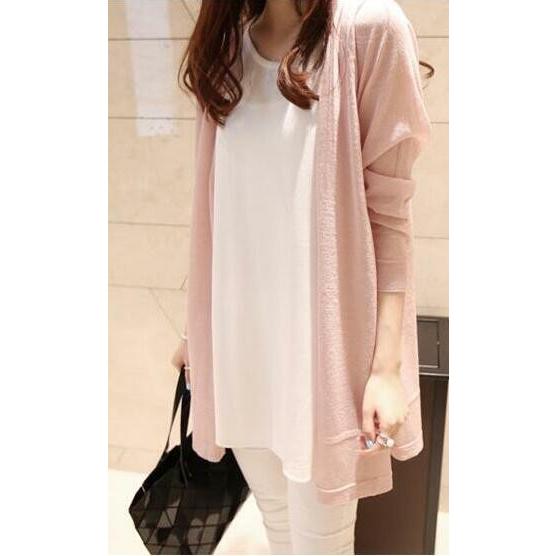 カーディガン カディガン レディース 長袖 ロング カーディガン パーカー 冷房対策 Uvカット 軽量 無地 薄手 通勤 春 夏 1530 正和堂 通販 Yahoo ショッピング