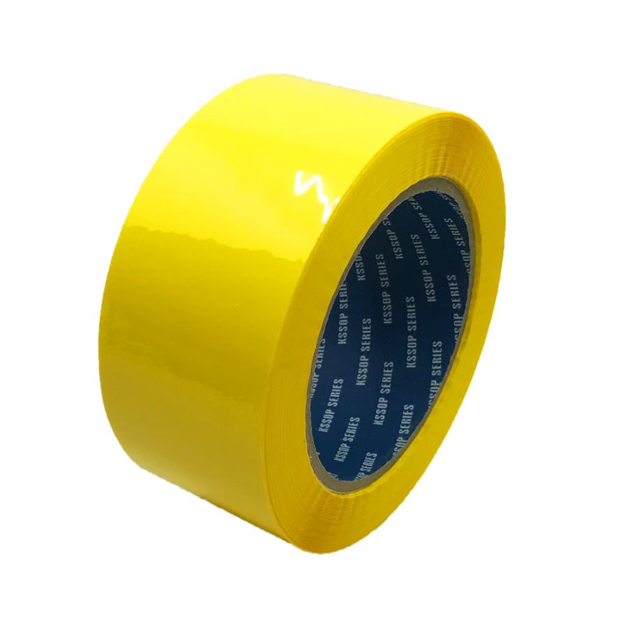 OPP テープ　48ｍｍ×100ｍ×50巻入 　色：イエロー 梱包用 OPPテープ 黄 48mm幅×100m巻（50μ） 1巻 : SEIWA SHOP - 通販