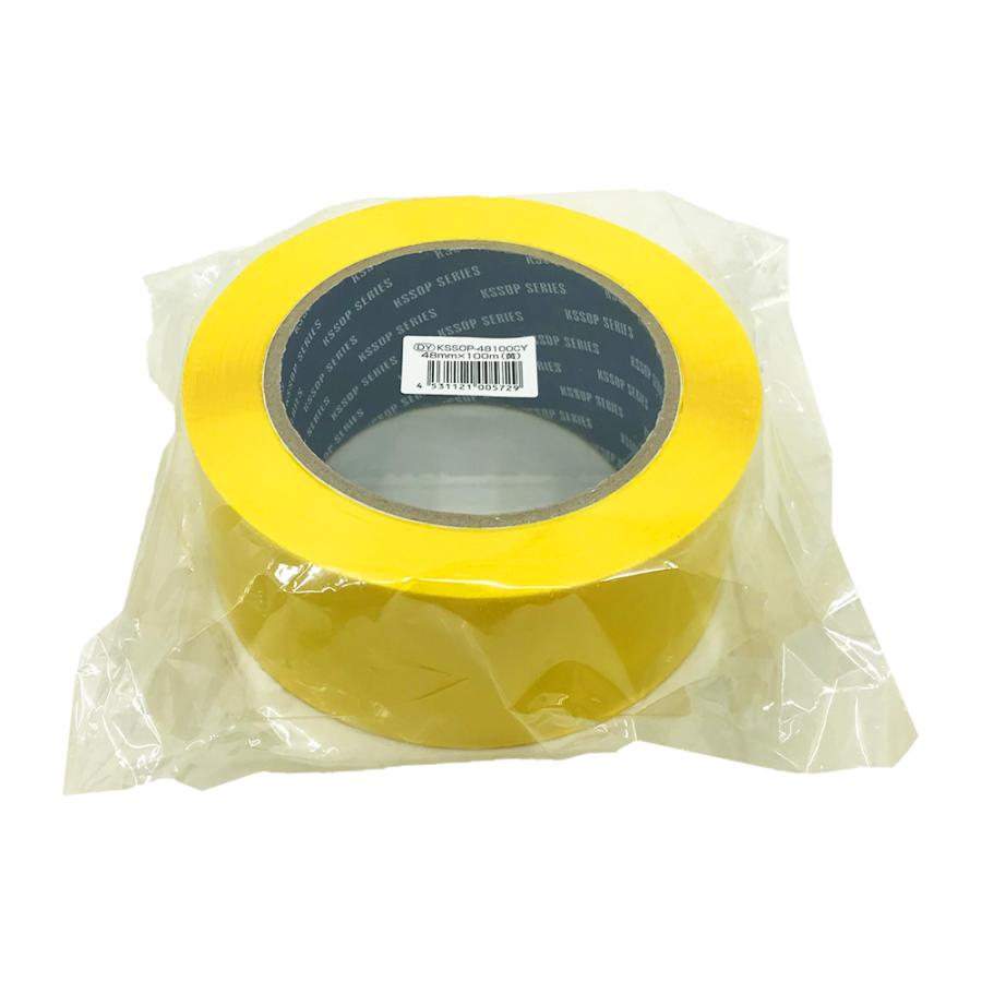 YITIFA商品　50個 楽天市場】梱包用 OPPテープ 青 48mm幅×100m巻（50μ） 50巻（1ケース