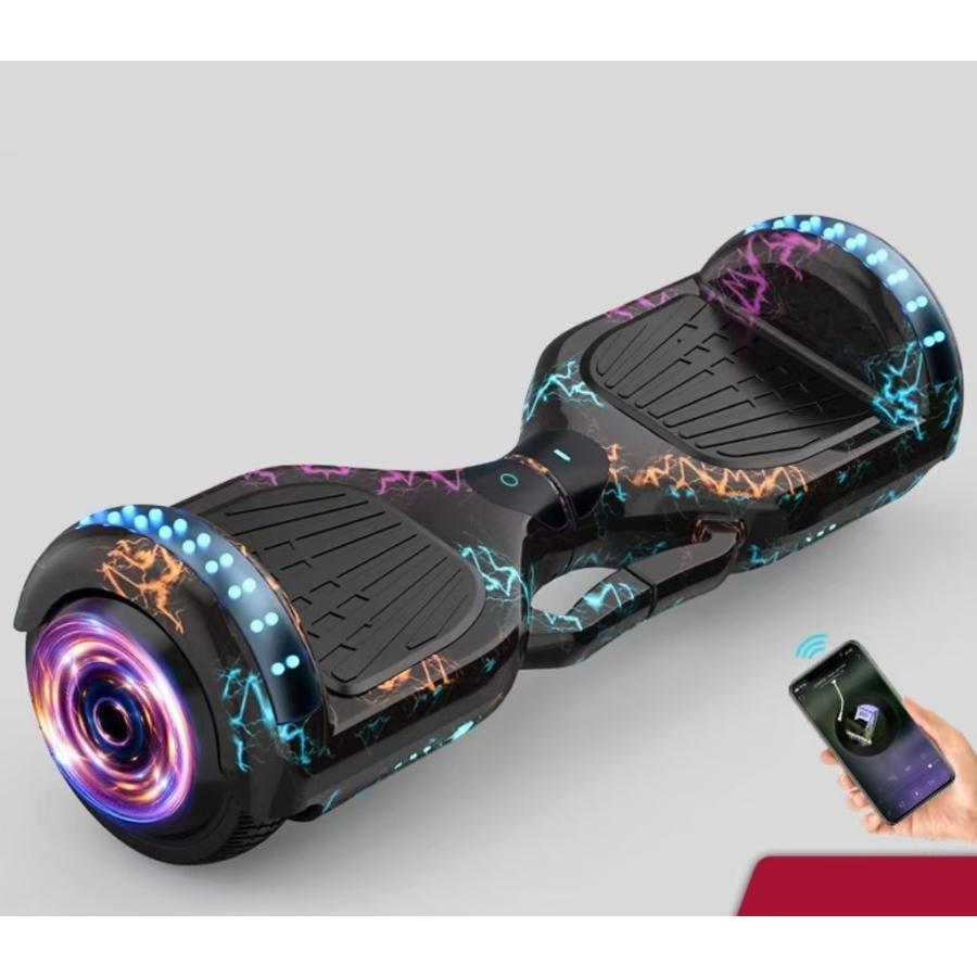 ミニセグウェイ　カラフル電動スケボー 充電器付き ミニセグウェイ バランススクーター 電動キックボード スケボー 【公式