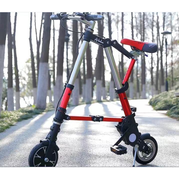 超軽量8インチ折り畳み自転車、チューブレス、ブラック 折りたたみ自転車 チューブレス 軽量 折りたたみ 自転車 超軽量