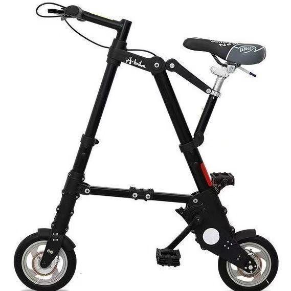 超軽量8インチ折り畳み自転車、チューブレス、ブラック 折りたたみ自転車 チューブレス 軽量 折りたたみ 自転車 超軽量