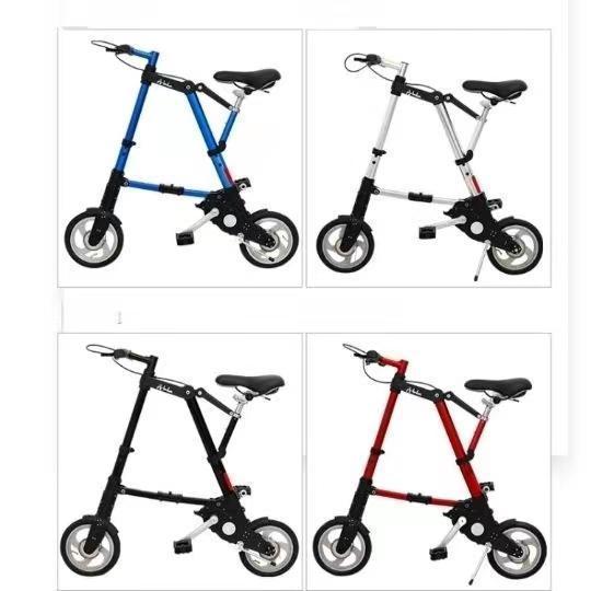 超軽量8インチ折り畳み自転車、チューブレス、ブラック 折りたたみ自転車 チューブレス 軽量 折りたたみ 自転車 超軽量