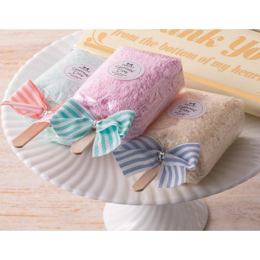 a様❤ハンドメイド❤可愛いアイスキャンディー　限定気球8重ガーゼハンカチ　タオル 数量限定特価 プチギフト アイスキャンディータオル : ワイハウス