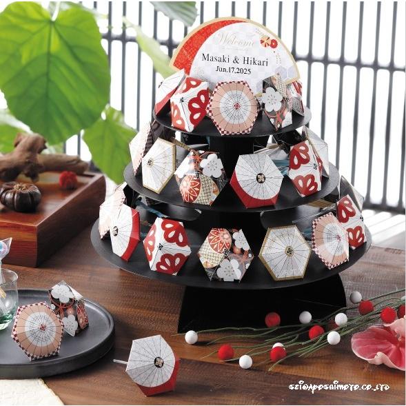 ウェルカムプチギフト　祝傘　棒付きキャンディー32個セット　1875