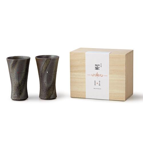 結婚式披露宴ご両親プレゼント　卯山窯ペルメールオリジナルペアロングタンブラー