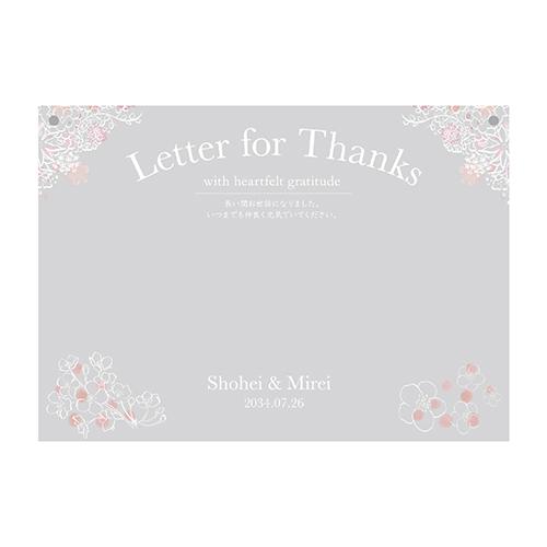 結婚式披露宴ご両親プレゼント Photo\u0026Clock ブラウン（縁花）フォトクロック 097WDCの画像