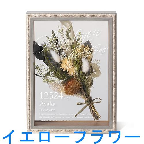 結婚式披露宴ご両親プレゼント サンクスフラワーボックス ブルー