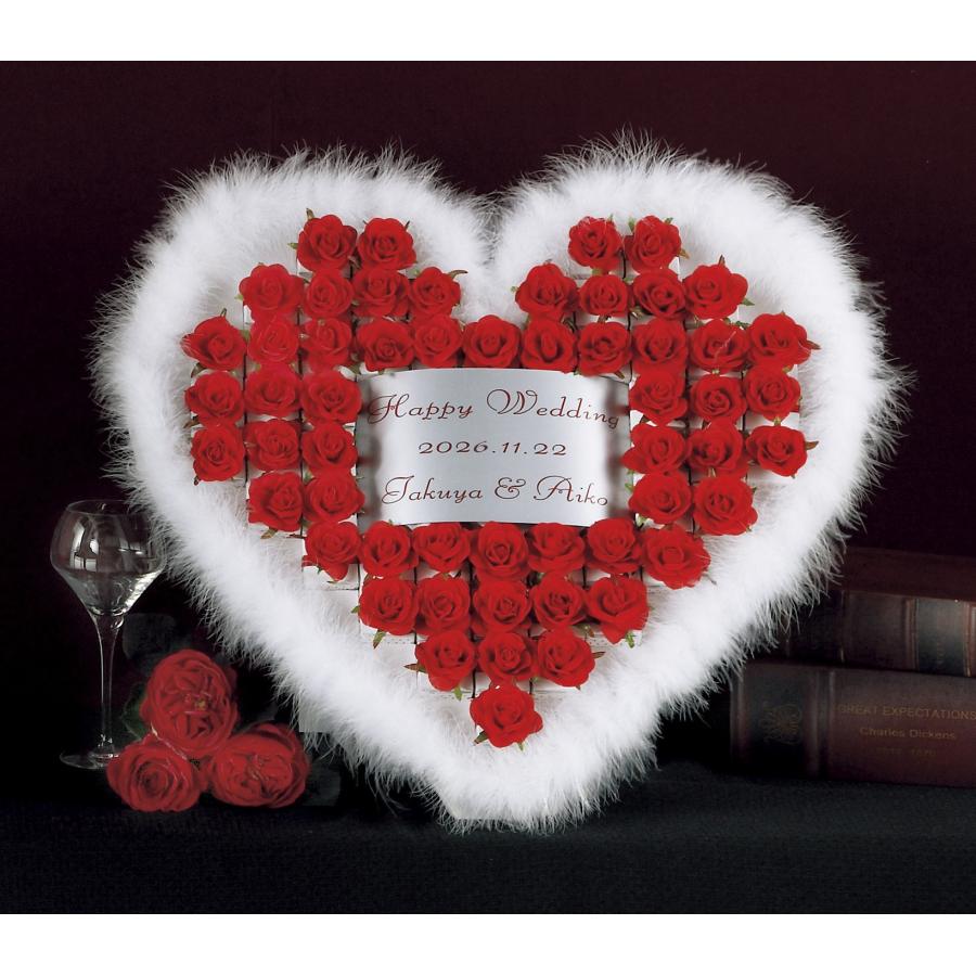 ウェルカムボードプチギフト ハートファーレッド55個セット 1307