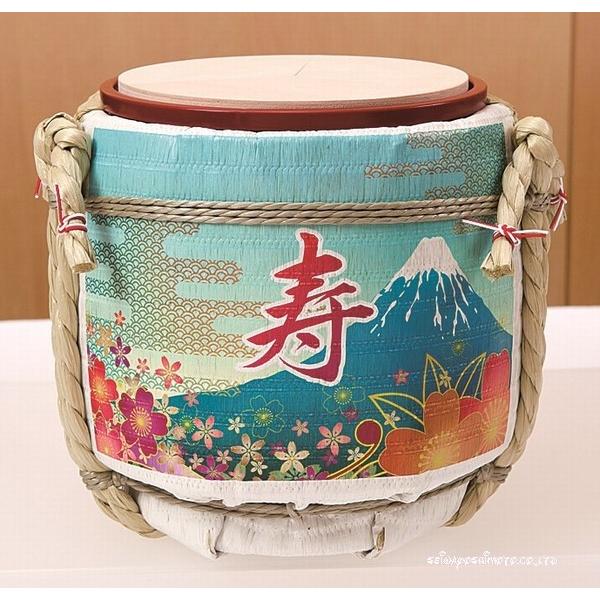 御芽出度交歓会監督 ミニ鏡開き こも樽 富士山 婚礼-冠婚葬祭、宗教用品