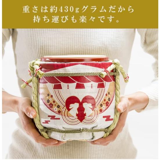 結婚式披露宴演出 ミニ鏡開き こも樽 和モダン寿 ピンク : ワイハウス