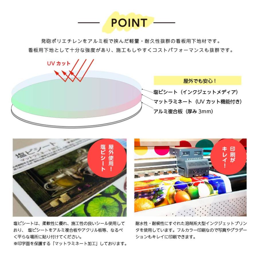 楕円形看板 プレート看板 ショップ看板 オーダー【完全入稿】デザイン