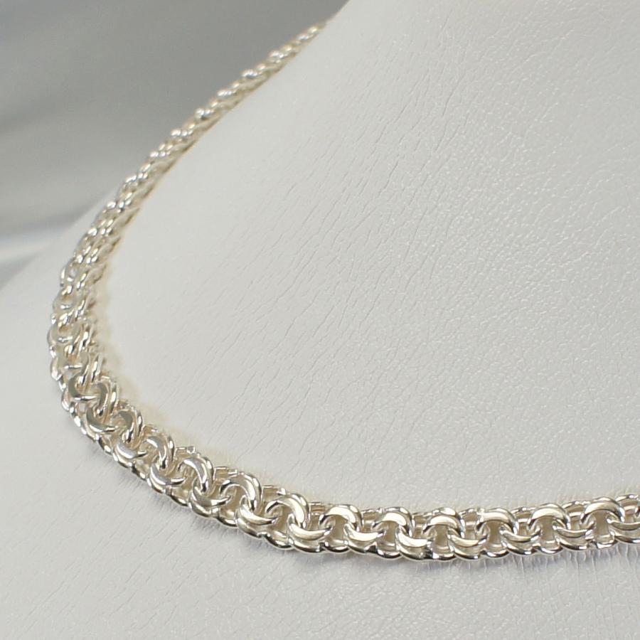 ネックレス シルバー925 400mm チェーン イタリア製 デザインチェーン