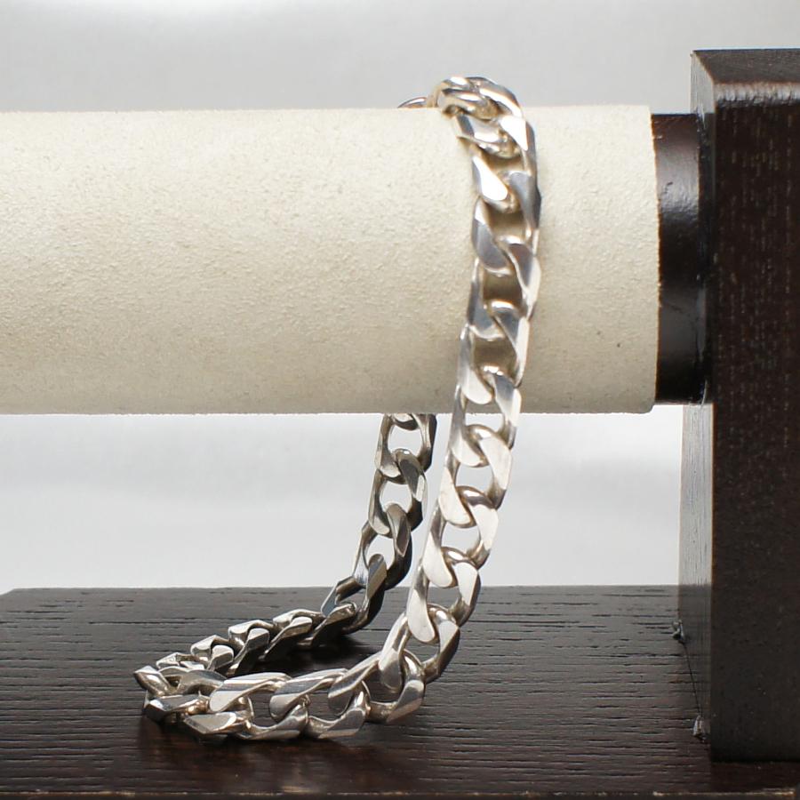 イタリアンシルバー　925 喜平チェーン　ブレスレット ブレスレット 210mm×6.5mm シルバー925 イタリア製 メンズ 喜平